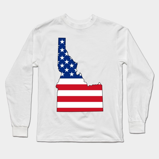 Idaho USA Long Sleeve T-Shirt by somekindofguru